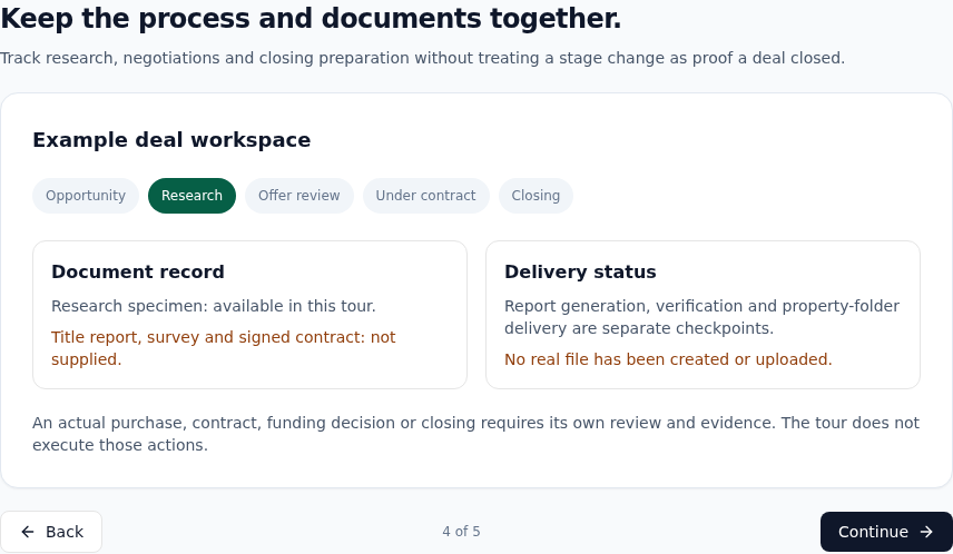 See the Workflow in the LandConnect sample workflow